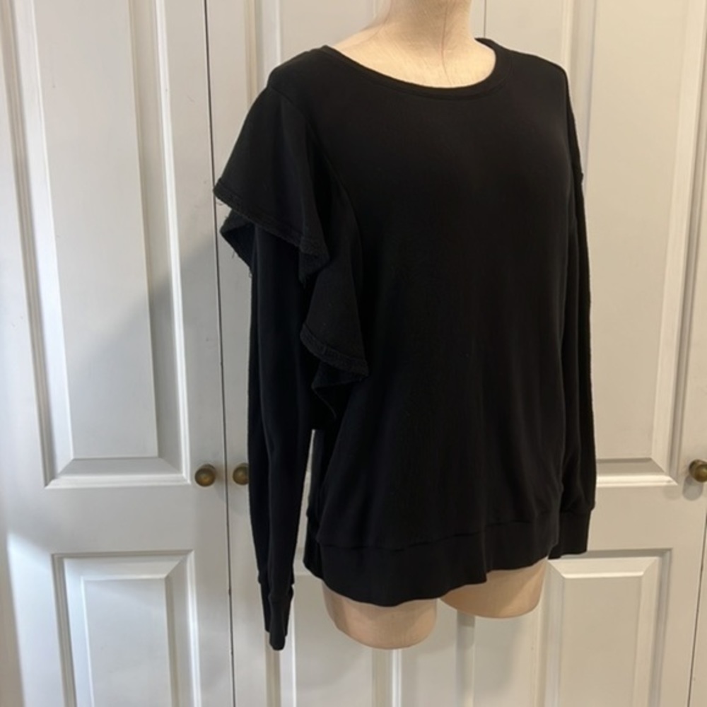 Splendid Westfourth Black Pullover Sweatshirt Wit… - image 6